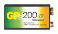 Baterie 6F22 (9V) nabíjecí GP NiMH 200mAh