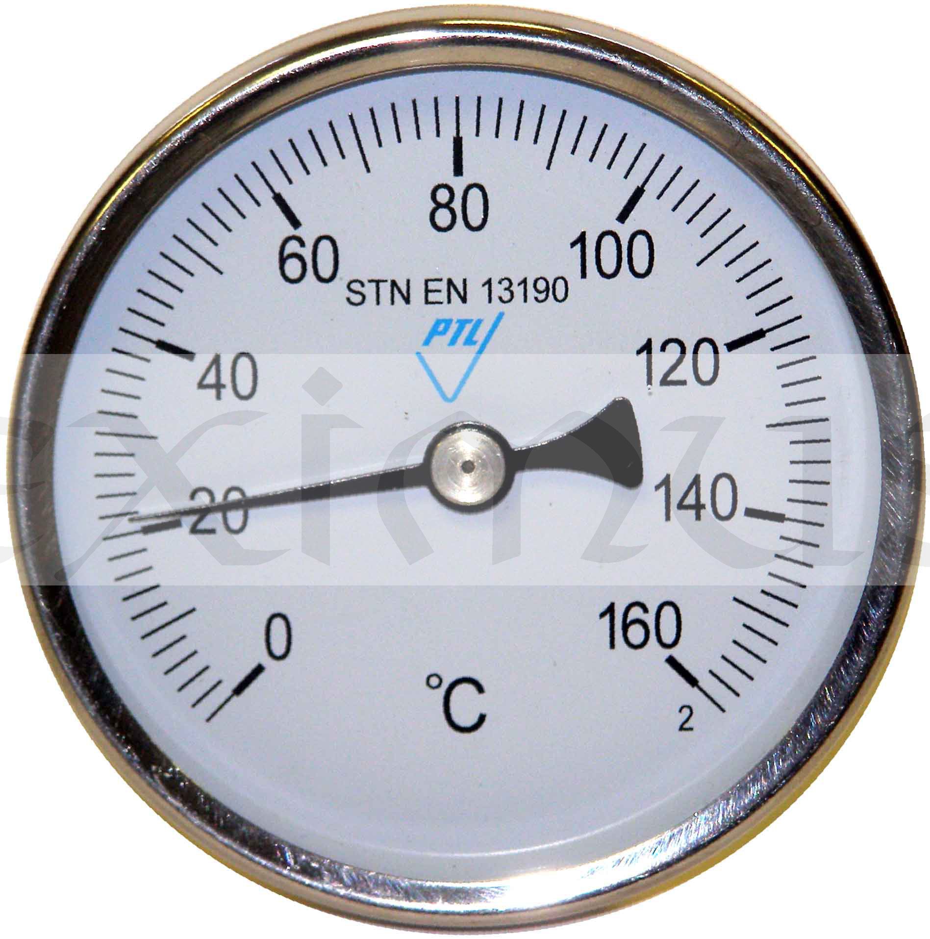 7TR80 0-160°C/60mm  vč. mosazné jímky