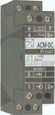 Převodník ACM-DC, vstup/výstup dle zadání, nap.19..300Vdc a 90..250Vac