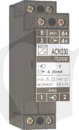 Převodník rms ACN230, zak.vstup/4..20mA, nap.230Vac +/-15%