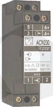 Převodník rms ACN230, zak.vstup/zak.výstup, nap.230Vac +/-15%