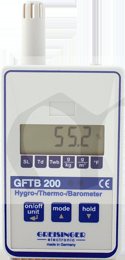 GFTB 200 - Přesný teploměr / vlhkoměr / barometr