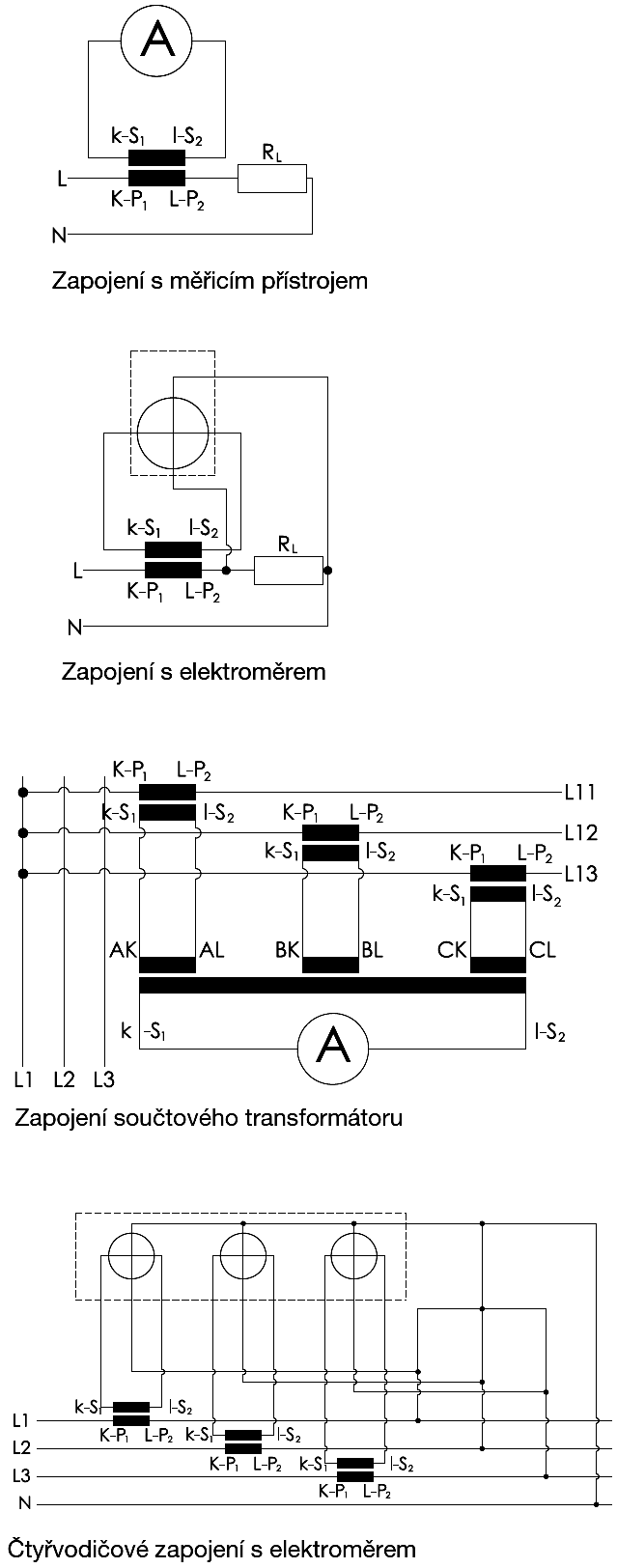 Schéma zapojení transformátorů